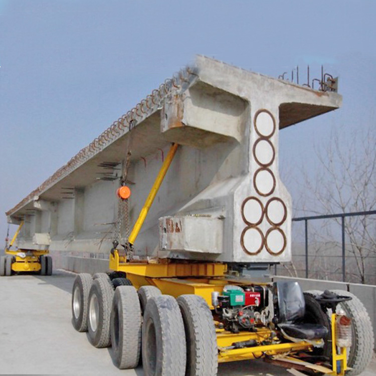 Transporting girder vehicle for launcher grider crane